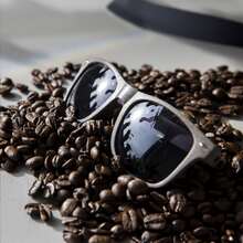 Sonnenbrille Kavy | UV400 | RPP Kaffeesatz + Meeresplastik | Aufdruck  | 73W309 