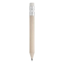 Mini Bleistift | Holzfarbe | Radiergummi