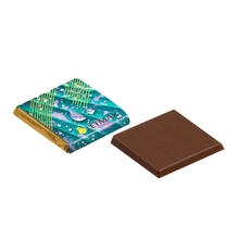 Napolitains Schokolade - Viereckig | Vollfarbe | Gold oder Silber Folie | 232005 
