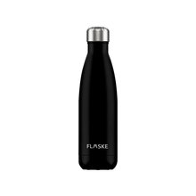 Thermosflasche Flaske - 500ml | Edelstahl | Doppelwandig | Aufdruck oder Gravur | Flaske500 Schwarz