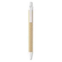 Kugelschreiber Bio | Karton | Vollfarbe | max133 Weiß
