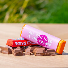 Tony's Schokolade - Riegel | 50 g | Vollfarbdruck Banderole | max013 
