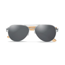 Sonnenbrille Pilot | UV400 | Bambus  | 8756450 Schwarz