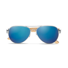 Sonnenbrille Pilot | UV400 | Bambus  | 8756450 Blau