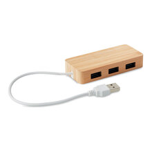 USB Hub Bela | 3 x USB 2.0 Anschluss | Bambus