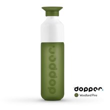 Dopper Flasche - 450 ml | Wasserflasche mit Becher | Trinkwasserprojekt | 530009CM Woodland pine