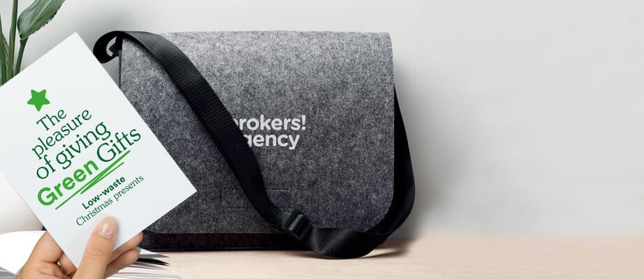 Nachhaltige Laptoptasche bedruckt mit Logo