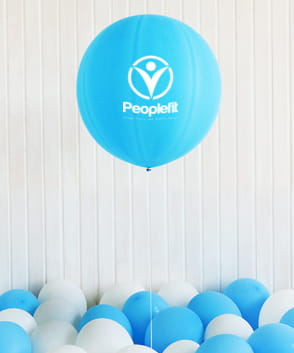 Riesenluftballon bedruckt mit Logo